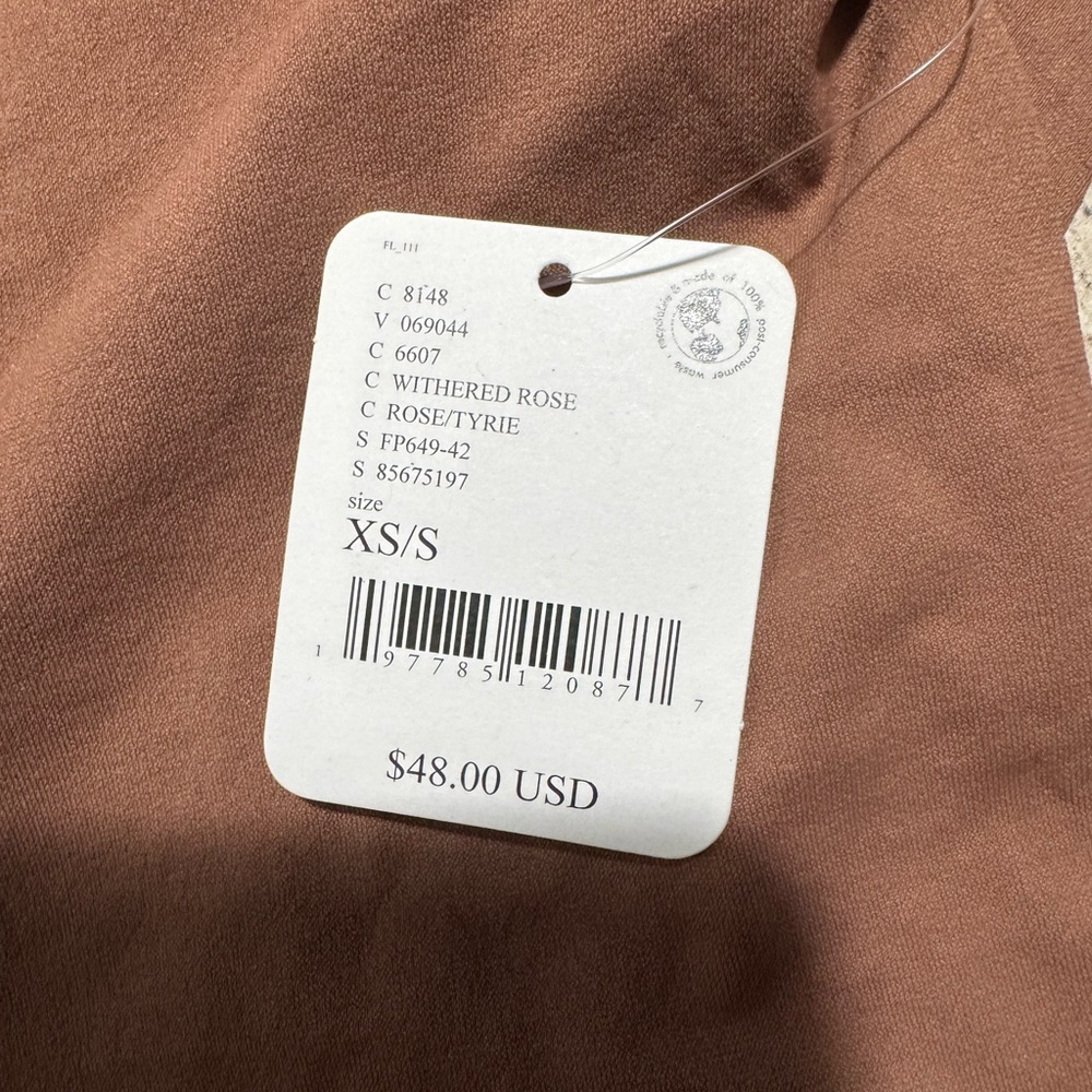 Free People Brown Long Sleeve Top NWT - Picture 6 of 6